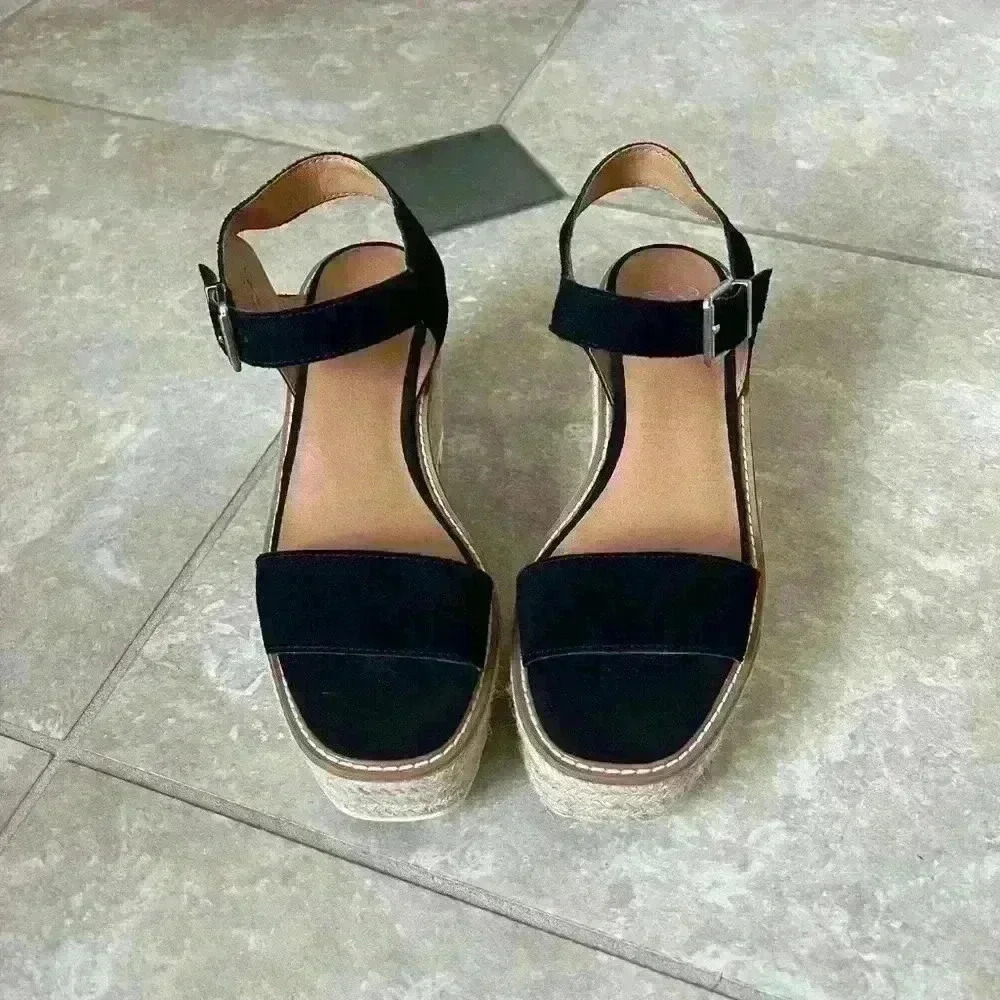 Crown Vintage Pleanne Espadrille Wedge Sandal Size 8.5M